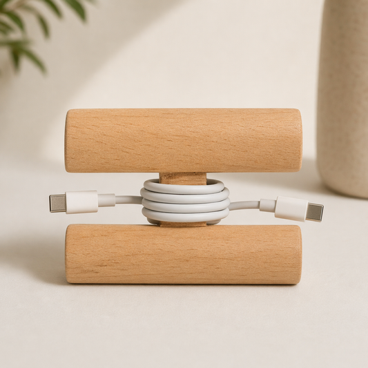 Handmade Wooden Cord Organizer